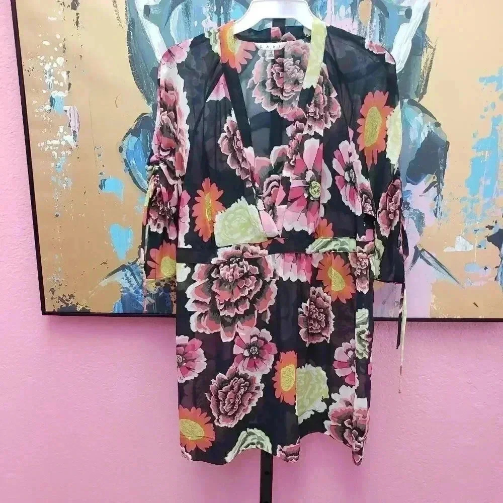 CAbi Style 400 Gemini Floral Tunic Blouse